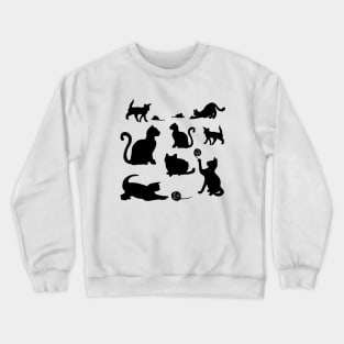 Black Cats_Silhouette Crewneck Sweatshirt